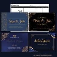 Custom Wedding Guest Book contains 400 guests Wedding Guest Book Custom name wedding book/