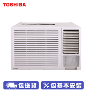 TOSHIBA 東芝 RAC-12NR-HK 1.5 匹窗口式冷氣機 (獨立抽濕LED遙控系列) 4級能源標籤，多段風速，24小時自動開關，自動重啟功能