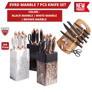 Evrd Marble 7 pcs Knife Set