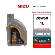 Mizu 20W50 1L Mineral Engine Oil  [FOC Sticker] Minyak hitam toyota honda perodua proton mazda nissa