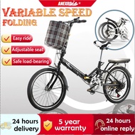 AENXRD 20 Inch Folding Bike Basikal lipat dewasa Bicycle Foldable Bike Adult Bicycle Sport Basikal Lipat 7-Speed Basika