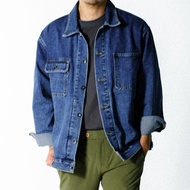 era-won  เสื้อแจ็คเก็ต โอเวอร์ไซซ์ DENIM JACKET OVERSIZE สี Stay blue