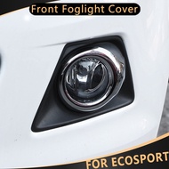For Ford 2013 - 2017 2Pcs ABS Chrome Car Front Fog Light Lamp Cover Decoration Trim Sticker Styling Accessories