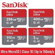 SanDisk Ultra 256GB 512GB 1TB Micro SD Card Class 10 Memory Card Up to 150MB/S A1 MicroSD