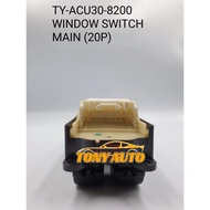 POWER WINDOW SWITCH MAIN TOYOTA HARRIER ACU30 MCU30 LAND CRUISER UZJ100 HZJ105 HDJ100