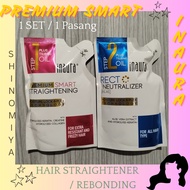 (INAURA) PREMIUM INAURA REBONDING / PELURUSAN RAMBUT KRIBO KERITING TEBAL / SMOOTHING SALON 1 KEPALA