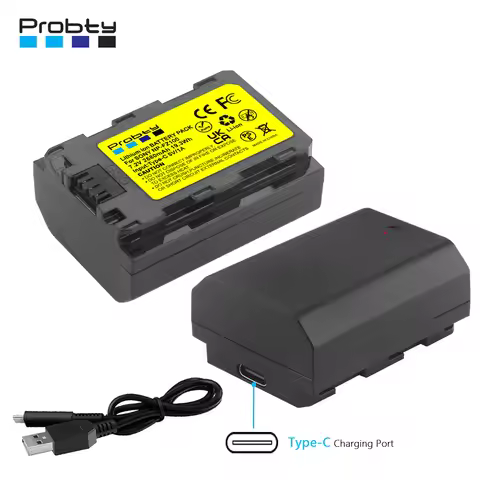 NP-FZ100 NPFZ100 Battery 2680mAh for Sony Alpha A7 III, A7 IV, A7R III, A7R IV, A7S III, A6600, A7C,