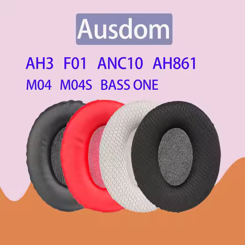 ANC10 Earpads for Ausdom AH3 F01 Headphones AH861 Ear Cushions Replacement M04 M04S BASS ONE Headset