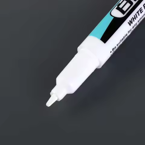 0.7mm/1.0mm/.2.5mm White Permanent Paint Pen Not Easy To Fade Waterproof White Marker Pens Extra Lar