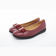 8841-33 Barani Maroon Leather Pumps/Ballet Flats / Fast Delivery / Designer Shoes / Premium Quality / Comfort / Padded Insoles