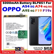 5000mAh Battery BLP851 Compatible For OPPO A54 5G / OPPO A95 4G / OPPO A74 4G / OPPO A74 5G / OPPO F19 / OPPO F19s