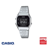 CASIO นาฬิกาข้อมือ CASIO รุ่น LA680WA-1BDF วัสดุสเตนเลสสตีล สีดำ