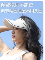 ∋⊙ Golf hat women's sun protection topless hat sun protection golf ball hat anti-UV outdoor sports tennis hat