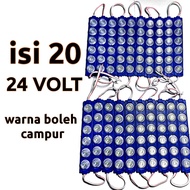 Lampu LED 6 mata 24 volt isi 20 Pcs LED kolong truk Lampu variasi truk LED 24 volt 6 mata