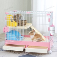 Rabbit Cage Breeding Design Rabbit Cage Large Auto Self-Clean Cat Cage Villa Rabbit House Safe