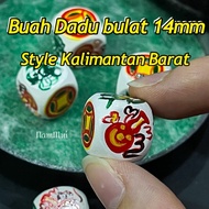 dadu bulat 14mm buah holo bulat kalimantan barat style Indonesia 🇮🇩 style traditional game