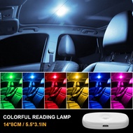 SEAMETAL ไฟไฟเก๋งรถยนต์ไฟอ่านหนังสือรถ6สีแบบสัมผัสไฟเก๋งไฟรถยนต์ติดเพดาน LED