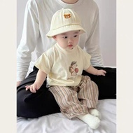 夏天套装儿童套服薄款两件套宝宝夏季衣服婴儿夏季分体套装新中式Summer set, children's set, thin two-piece set, baby setguoja010.my