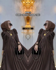 Gamis shr princes marbela motif salur tapi pita COD