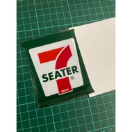 7 seater 7eleven style car sticker alza odessey alphard vellfire