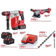 MILWAUKEE M18 FUEL 28MM 3-MODE SDS PLUS ROTARY HAMMER - (M18 CHPX-502C) Promotion Combo Set 