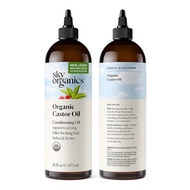 Castor Oil USDA Sky Organics 100% Pure Hexane-Free 473ml USA