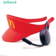 TN5WC4 McDonald's Cap, Parody Gags Toys McDonald's Red Hat, Family Toy Set Selfie Sunshade Red Walki
