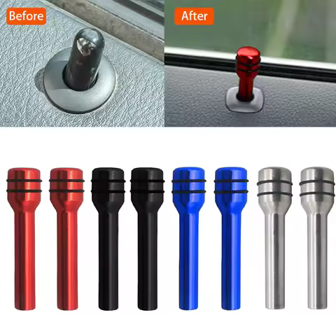Car Alloy Door Lock Pins Screw Knob Button For Audi A3 8V A4 B5 B6 B7 B8 A6 C5 A5 TT Q3 Q5 Q7 80 100