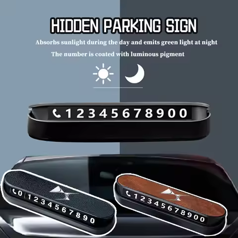 Temporary Parking Card Phone Number Plate Sticker Display Auto Accessories For DS DS4S DS5 5LS DS3 D