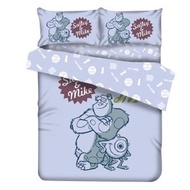 Cottex® - 迪士尼 柔軟布 套裝 怪獸公司 (紫灰) - 單人 (3件套) #床笠被袋枕袋 #床舖 床套 床單 床冚 被舖 被套 被單 枕頭袋 枕頭套