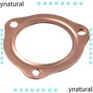 YNATURAL 2Pcs Header, Copper Exhaust, Car Assessories Parts Header Collector Gaskets For Car