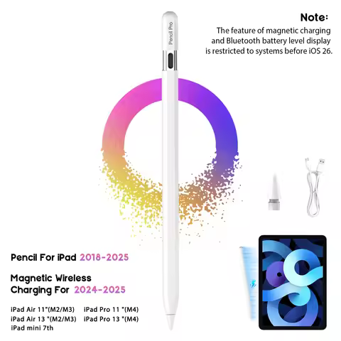for Apple Pencil iPad Pro 11 12 M2 M3 M4 iPad Air Mini 7th 8th 9th 10th 11th Touch Pen Caneta Tablet