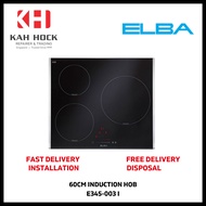 ELBA E345-003 I 60CM BLACK GLASS INDUCTION HOB - 1 YEAR MANUFACTURER WARRANTY + FREE DELIVERY