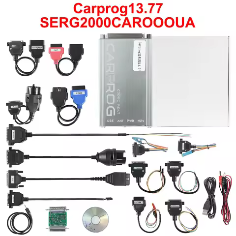 Carprog 13.77 Full Adapters with keygen Car Prog 8.21/V10.93 Iprog Pro IMMO ECU Repair Tool
