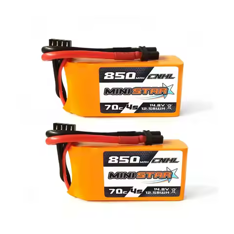 2PCS CNHL 3S 4S 11.1V 14.8V Lipo Battery 650mAh 850mAh 70C MiniStar With XT30 XT60 Plug For RC FPV D