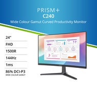 PRISM+ C240 | 24" 144Hz 1ms 1500R Curved Productivity Monitor [1920 x 1080]