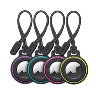 Apple - mophie Loop AirTag 護殼 (4 件裝) - 黑色)