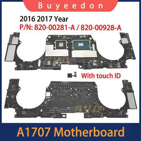 Original Logic Board With Touch ID 820-00928-A For MacBook Pro 15" A1707 Motherboard EMC 3072 820-00