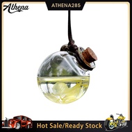 Athena➤Car Dry Flower Empty Perfume Essential Oil Bottle Air Freshener Hanging Ornament