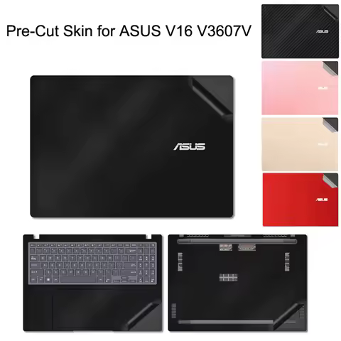 Full Body Free Cut Laptop Vinyl Sticker Skin Touchpad Cover Film for ASUS Gaming V16 V3607VU V3607VJ