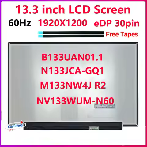 NV133WUM-N60 M133NW4J R2 B133UAN01.1 N133JCA-GQ1 13.3 inch Laptop LCD Screen Display Panel For Dell 