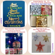 GANTUNGAN Christmas tree star top decoration, christmas tree hanging decoration, christmas tree disp