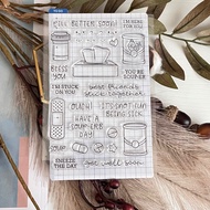 s 0730 e Toilet Paper Seal ok Transparent Silicone Crystal Handbook Creation Background