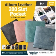 Album Leather Cover 200 Photos for Fujifilm Instax Mini Leather Photo Holder 40 13 12 11 9 8 90 EVO 