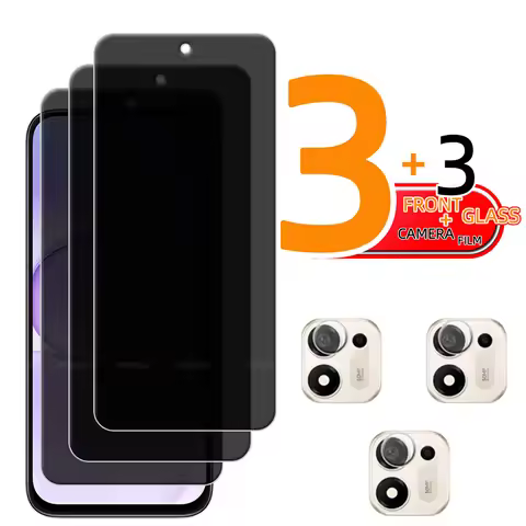 6-in-1 For Honor X7e Plus Glass Honor X7e Plus Tempered Glass Privacy Anti-Spy Screen Protector Huaw