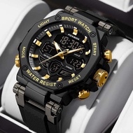LIGE x Foxbox Digital Mens Watch Fashion Waterproof Casual Vintage Watch Jam Tangan Lelaki +Box