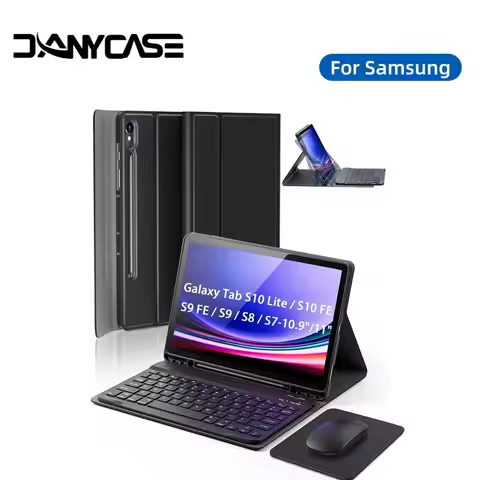 Keyboard Case for Samsung Galaxy Tab S10Lite/S10 FE/S9 FE 5G 10.9"/S9 11" Case with Keyboard Case Fo