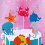 Fish crab paper stick Set