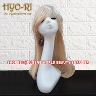 READY STOCK - HYO-RI WIG FULL WIG HAIR WIG FOR WOMEN, LONG STRAIGHT, SIDE BANGS BLONDE 039A #613