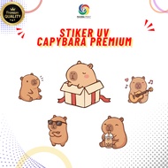 UV STICKERS - CAPYBARA THEME UV STICKERS, MOTORCYCLE STICKERS, CAR STICKERS, HELMET STICKERS, TUMBLE